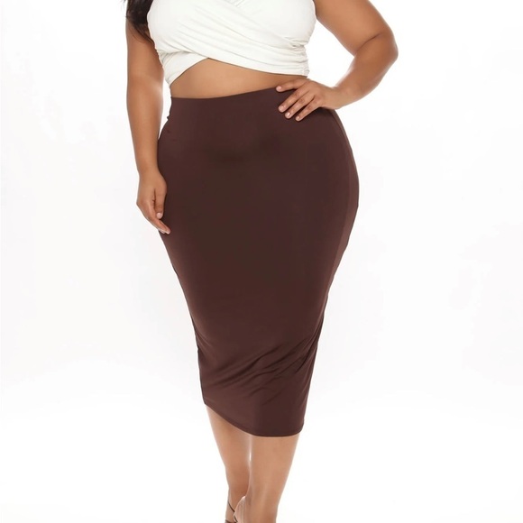 Brown Skirt - Picture 1 of 6